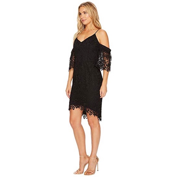 Adelyn RAE KRISTA LACE COLD SHOULDER DRESS - Picture 4 of 5